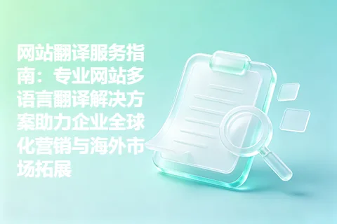 网站翻译服务指南：专业网站多语言翻译解决方案助力企业全球化营销与海外市场拓展