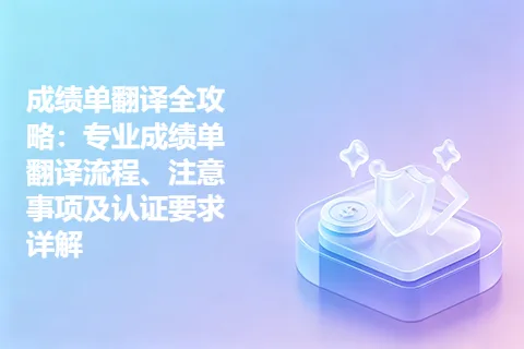 成绩单翻译全攻略：专业成绩单翻译流程、注意事项及认证要求详解