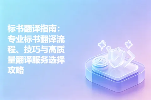 标书翻译指南：专业标书翻译流程、技巧与高质量翻译服务选择攻略