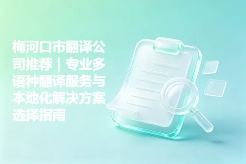 梅河口市翻译公司推荐｜专业多语种翻译服务与本地化解决方案选择指南
