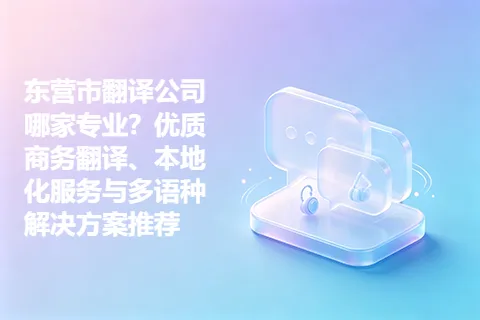 东营市翻译公司哪家专业？优质商务翻译、本地化服务与多语种解决方案推荐