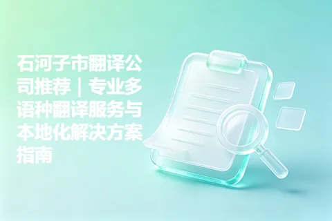 石河子市翻译公司推荐｜专业多语种翻译服务与本地化解决方案指南