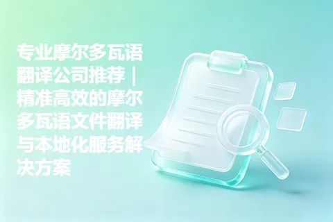专业摩尔多瓦语翻译公司推荐｜精准高效的摩尔多瓦语文件翻译与本地化服务解决方案