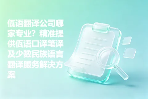 佤语翻译公司哪家专业？精准提供佤语口译笔译及少数民族语言翻译服务解决方案