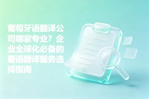 葡萄牙语翻译公司哪家专业？企业全球化必备的葡语翻译服务选择指南