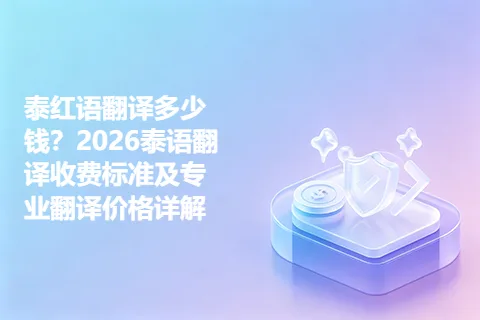 泰红语翻译多少钱？2026泰语翻译收费标准及专业翻译价格详解