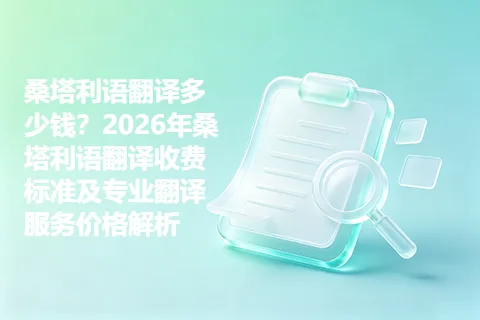 桑塔利语翻译多少钱？2026年桑塔利语翻译收费标准及专业翻译服务价格解析