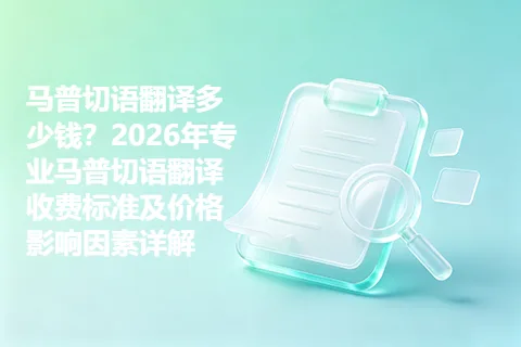 马普切语翻译多少钱?2026年专业马普切语翻译收费标准及价格影响因素详解