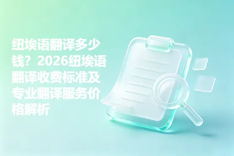 纽埃语翻译多少钱？2026纽埃语翻译收费标准及专业翻译服务价格解析