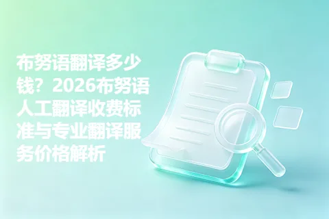 布努语翻译多少钱？2026布努语人工翻译收费标准与专业翻译服务价格解析
