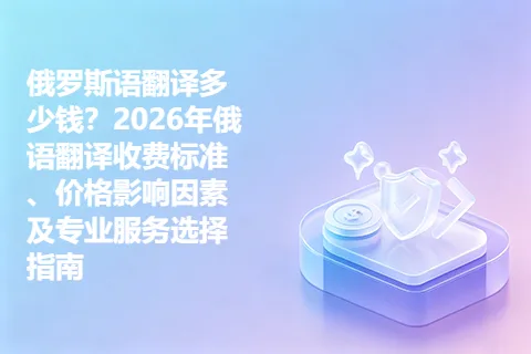 俄罗斯语翻译多少钱？2026年俄语翻译收费标准、价格影响因素及专业服务选择指南