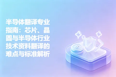 半导体翻译专业指南：芯片、晶圆与半导体行业技术资料翻译的难点与标准解析