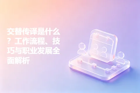 交替传译是什么？工作流程、技巧与职业发展全面解析