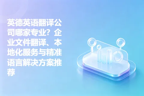 英德英语翻译公司哪家专业？企业文件翻译、本地化服务与精准语言解决方案推荐