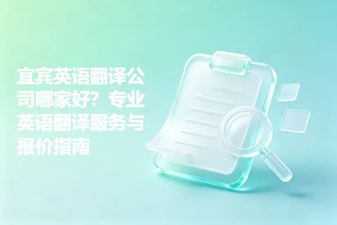 宜宾英语翻译公司哪家好？专业英语翻译服务与报价指南