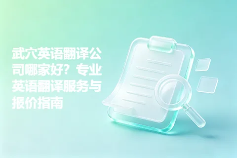 武穴英语翻译公司哪家好?专业英语翻译服务与报价指南