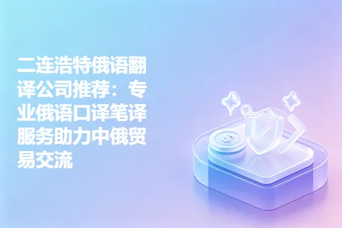 二连浩特俄语翻译公司推荐：专业俄语口译笔译服务助力中俄贸易交流