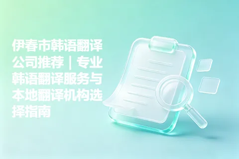 伊春市韩语翻译公司推荐｜专业韩语翻译服务与本地翻译机构选择指南