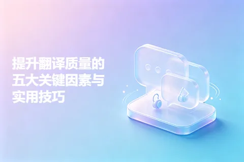 提升翻译质量的五大关键因素与实用技巧