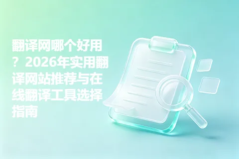 翻译网哪个好用？2026年实用翻译网站推荐与在线翻译工具选择指南