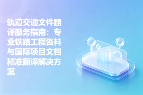 轨道交通文件翻译服务指南：专业铁路工程资料与国际项目文档精准翻译解决方案