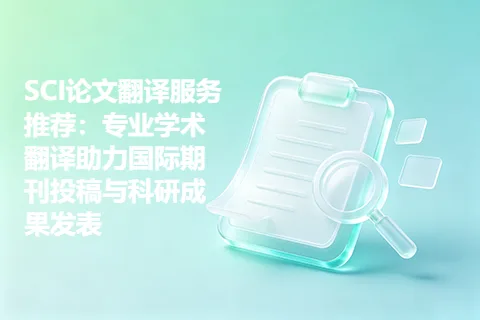 SCI论文翻译服务推荐：专业学术翻译助力国际期刊投稿与科研成果发表