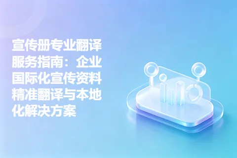 宣传册专业翻译服务指南:企业国际化宣传资料精准翻译与本地化解决方案