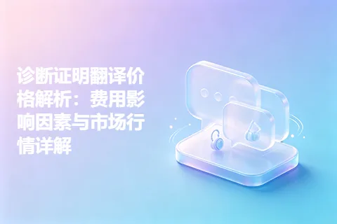 诊断证明翻译价格解析：费用影响因素与市场行情详解