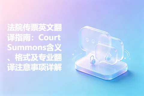 法院传票英文翻译指南：Court Summons含义、格式及专业翻译注意事项详解