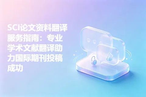 SCI论文资料翻译服务指南：专业学术文献翻译助力国际期刊投稿成功