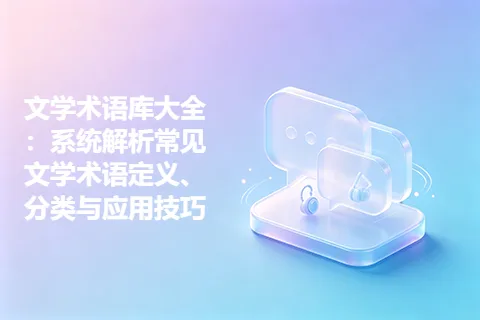 文学术语库大全：系统解析常见文学术语定义、分类与应用技巧