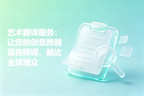 艺术翻译服务：让您的创意跨越语言障碍，触达全球观众