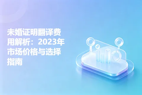 未婚证明翻译费用解析:2023年市场价格与选择指南