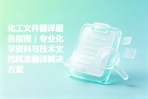 化工文件翻译服务指南｜专业化学资料与技术文档精准翻译解决方案