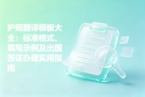 护照翻译模板大全：标准格式、填写示例及出国签证办理实用指南