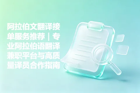 阿拉伯文翻译接单服务推荐｜专业阿拉伯语翻译兼职平台与高质量译员合作指南