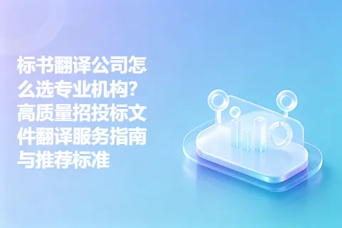 标书翻译公司怎么选专业机构？高质量招投标文件翻译服务指南与推荐标准