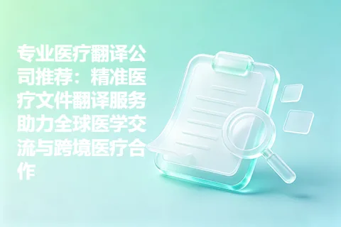 专业医疗翻译公司推荐：精准医疗文件翻译服务助力全球医学交流与跨境医疗合作