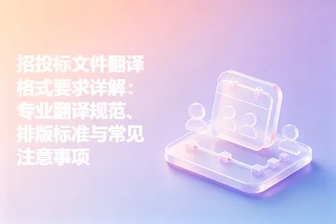 招投标文件翻译格式要求详解：专业翻译规范、排版标准与常见注意事项