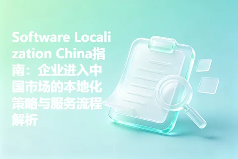 Software Localization China指南：企业进入中国市场的本地化策略与服务流程解析