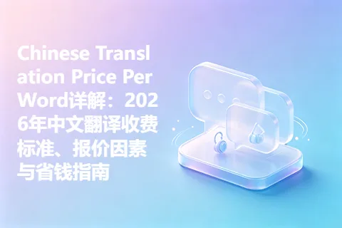 Chinese Translation Price Per Word详解：2026年中文翻译收费标准、报价因素与省钱指南
