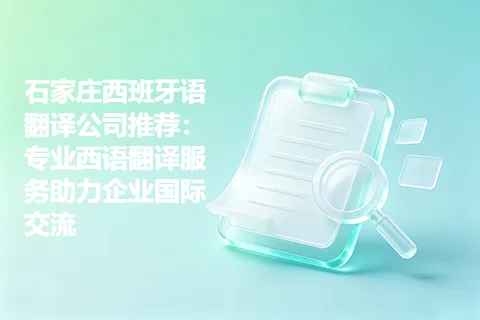石家庄西班牙语翻译公司推荐：专业西语翻译服务助力企业国际交流