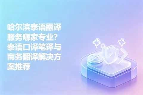哈尔滨泰语翻译服务哪家专业？泰语口译笔译与商务翻译解决方案推荐