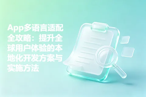 App多语言适配全攻略：提升全球用户体验的本地化开发方案与实施方法