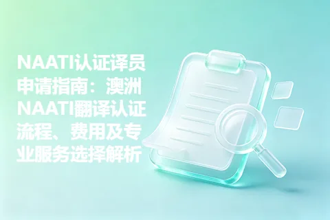 NAATI认证译员申请指南：澳洲NAATI翻译认证流程、费用及专业服务选择解析