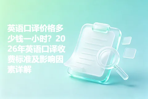 英语口译价格多少钱一小时？2026年英语口译收费标准及影响因素详解