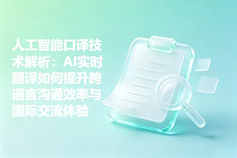 人工智能口译技术解析：AI实时翻译如何提升跨语言沟通效率与国际交流体验