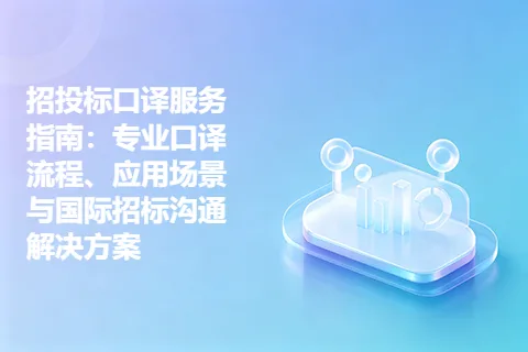 招投标口译服务指南：专业口译流程、应用场景与国际招标沟通解决方案