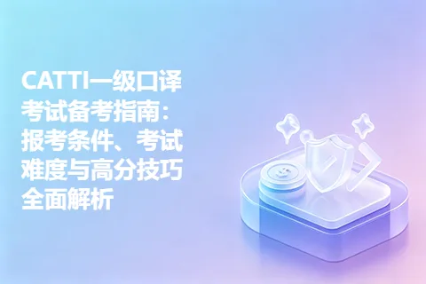 CATTI一级口译考试备考指南：报考条件、考试难度与高分技巧全面解析