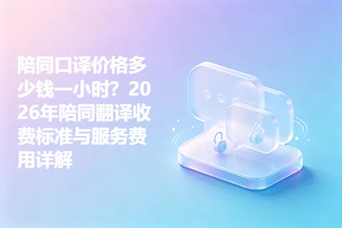 陪同口译价格多少钱一小时？2026年陪同翻译收费标准与服务费用详解